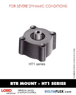 Rubber Parts Catalog DeltaFlex LORD BTR EXTREME-Servere-Dynamic-Condition-Vibration-Mount HT1 Rubber-Parts-Catalog-Delta-Flex-LORD-BTR-EXTREME-Servere-Dynamic-Condition-Mount-HT1