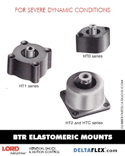 Rubber Parts Catalog DeltaFlex LORD BTR EXTREME-Servere-Dynamic-Condition-Vibration-Mount Rubber-Parts-Catalog-Delta-Flex-LORD-BTR-EXTREME-Servere-Dynamic-Condition-Mount