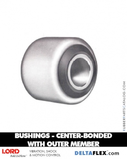 Rubber Parts Catalog Delta Flex LORD Bushings Center Bonded Bushings with Outer Member Rubber-Parts-Catalog-Delta-Flex-LORD-Bushings-Center-Bonded-Bushings-with-Outer-Member