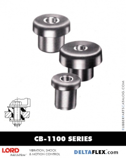LORD CB-1100 Series Center Bonded Rubber Mounts Delta Flex Rubber-Parts-Catalog-Delta-Flex-LORD-Center-Bonded-Mounts-CB-1100-Series