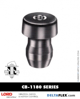 LORD CB-1180 Series Center Bonded Rubber Isolators Mounts Delta-Flex-LORD-Center-Bonded-Mounts-CB-1180-Series