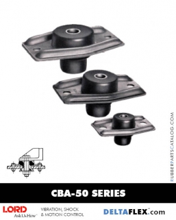 LORD CBA 50 Series Center Bonded Mounts Rubber-Parts-Catalog-Delta-Flex-LORD-Center-Bonded-Mounts-CBA-50-Series