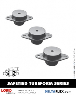 LORD Center-Bonded Safetied Tubeform Series DeltaFlex Rubber-Parts-Catalog-Delta-Flex-LORD-Center-Bonded-Mounts-Safetied-Tubeform-Series