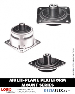 LORD Multi-Plane Plate From Mounts Rubber-Parts-Catalog-Delta-Flex-LORD-Plateform-Mount-Multiplane-Mount-Series