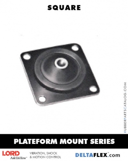 LORD Plateform Mount Series | Square Delta Flex Vibration Isolator LORD Plateform Mount Series | Square