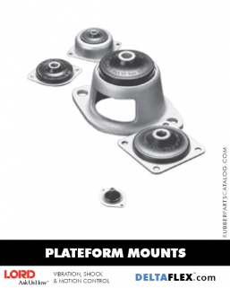 DeltaFlex LORD Corporation Plateform Mount Rubber-Parts-Catalog-Delta-Flex-LORD-Plateform-Mount