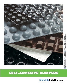 RubberPartsCatalog.com Delta-Flex Self-Adhesive Polyurethane Bumpers Rubber-Parts-Catalog-Delta-Flex-self-adhesive-Polyurethane-Bumpers