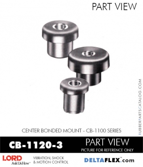 Rubber-Parts-Catalog-Delta-Flex-LORD-Corporation-Vibration-Control-Center-Bonded-Mounts-CB-1120-3