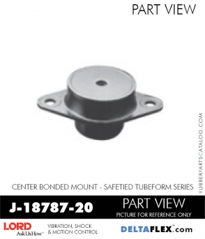 RubberPartsCatalog.com - LORD Corporation Center Bonded Mount J-18787-20 Rubber-Parts-Catalog-Delta-Flex-LORD-Corporation-Vibration-Control-Center-Bonded-Mounts-J-18787-20