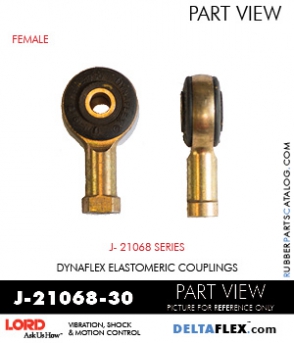 RubberPartsCatalog.com - LORD Corporation Rod Ends J-21068-30 RUBBER-PARTS-CATALOG-DELTAFLEX-Vibration-Isolator-LORD-ROD-ENDS-J-21068-30