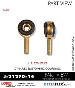 RubberPartsCatalog.com - LORD Corporation Rod Ends J-21270-14 RUBBER-PARTS-CATALOG-DELTAFLEX-Vibration-Isolator-LORD-ROD-ENDS-J-21270-14