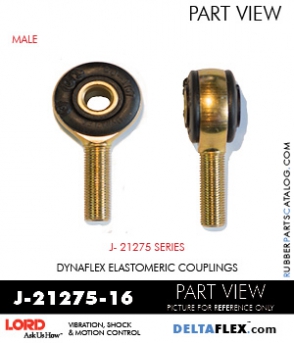 RubberPartsCatalog.com - LORD Corporation Rod Ends J-21275-8 RUBBER-PARTS-CATALOG-DELTAFLEX-Vibration-Isolator-LORD-ROD-ENDS-J-21275-16