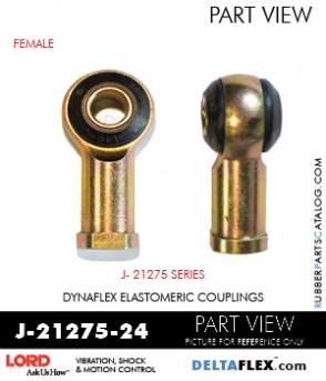 RubberPartsCatalog.com - LORD Corporation Rod Ends J-21275-24 RUBBER-PARTS-CATALOG-DELTAFLEX-Vibration-Isolator-LORD-ROD-ENDS-J-21275-24
