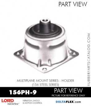 RubberPartsCatalog.com - LORD Corporation Plateform Mount 156PH-9 RUBBER-PARTS-CATALOG-DELTAFLEX-Vibration-Isolator-LORD-Corporation-PLATEFORM-MOUNT-SERIES-Holder-156PH-9