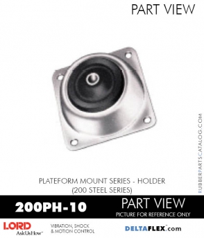 RUBBER-PARTS-CATALOG-DELTAFLEX-Vibration-Isolator-LORD-PLATEFORM-MOUNT-SERIES-HOLDER-200PH-10