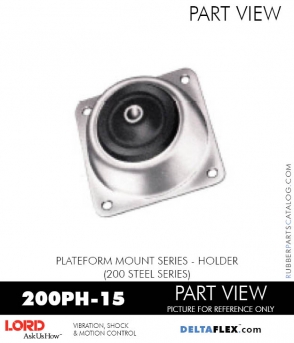 RubberPartsCatalog.com - LORD Corporation Plateform Mount 200PH-15 RUBBER-PARTS-CATALOG-DELTAFLEX-Vibration-Isolator-LORD-PLATEFORM-MOUNT-SERIES-HOLDER-200PH-15