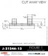 RubberPartsCatalog.com - LORD Corporation Binocular / Split Mount - J-21246-13 RUBBER-PARTS-CATALOG-DELTAFLEX-Vibration-Isolator-LORD-Binocular-split-Mount-J-21246-13