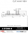 RUBBER-PARTS-CATALOG-DELTAFLEX-Vibration-Isolator-LORD-Binocular-split-Mount-J-21246-6