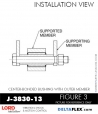 RubberPartsCatalog.com - LORD Corporation Center-Boned Bushing J-3830-13 Rubber-Parts-Catalog-Delta-Flex-LORD-Bushings-Center-Bonded-Bushings-RubberPartsCatalog.com - LORD Corporation Center-Boned Bushing J-3830-13