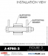 RubberPartsCatalog.com - LORD Corporation Center-Boned Bushing J-4705-2 Rubber-Parts-Catalog-Delta-Flex-LORD-Bushings-Center-Bonded-Bushings-J-4705-2