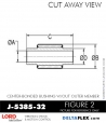 RubberPartsCatalog.com - LORD Corporation Center-Boned Bushing J-5385-32 Rubber-Parts-Catalog-Delta-Flex-LORD-Bushings-Center-Bonded-Bushings-J-5385-32