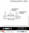 RubberPartsCatalog.com - LORD Corporation Center-Boned Bushing J-5807-1 Rubber-Parts-Catalog-Delta-Flex-LORD-Bushings-Center-Bonded-Bushings-J-5807-1