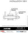 RubberPartsCatalog.com - LORD Corporation Center-Boned Bushing J-6145 Rubber-Parts-Catalog-Delta-Flex-LORD-Bushings-Center-Bonded-Bushings-J-6145