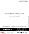 RubberPartsCatalog.com - LORD Corporation Center-Boned Bushing J-6310-1 Rubber-Parts-Catalog-Delta-Flex-LORD-Bushings-Center-Bonded-Bushings-J-6310-1