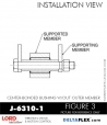 RubberPartsCatalog.com - LORD Corporation Center-Boned Bushing J-6310-1 Rubber-Parts-Catalog-Delta-Flex-LORD-Bushings-Center-Bonded-Bushings-J-6310-1