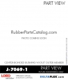 RubberPartsCatalog.com - LORD Corporation Center-Boned Bushing J-7069-1 Rubber-Parts-Catalog-Delta-Flex-LORD-Bushings-Center-Bonded-Bushings-J-7069-1