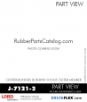 RubberPartsCatalog.com - LORD Corporation Center-Boned Bushing J-7121-2 Rubber-Parts-Catalog-Delta-Flex-LORD-Bushings-Center-Bonded-Bushings-J-7121-2