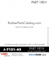 RubberPartsCatalog.com - LORD Corporation Center-Boned Bushing J-7121-63 Rubber-Parts-Catalog-Delta-Flex-LORD-Bushings-Center-Bonded-Bushings-RubberPartsCatalog.com - LORD Corporation Center-Boned Bushing J-7121-63
