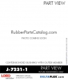 RubberPartsCatalog.com - LORD Corporation Center-Boned Bushing J-7231-1 Rubber-Parts-Catalog-Delta-Flex-LORD-Bushings-Center-Bonded-Bushings-J-7231-1