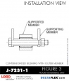 RubberPartsCatalog.com - LORD Corporation Center-Boned Bushing J-7231-1 Rubber-Parts-Catalog-Delta-Flex-LORD-Bushings-Center-Bonded-Bushings-J-7231-1