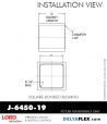 RubberPartsCatalog.com - LORD Corporation Square-Bonded Bushing J-6450-19 Rubber-Parts-Catalog-Delta-Flex-LORD-Bushings-Square-Bonded-Bushings-J-6450-19