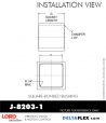 RubberPartsCatalog.com - LORD Corporation Square-Bonded Bushing J-8203-1 Rubber-Parts-Catalog-Delta-Flex-LORD-Bushings-Square-Bonded-Bushings-J-8203-1