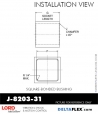 RubberPartsCatalog.com - LORD Corporation Square-Bonded Bushing J-8203-31 Rubber-Parts-Catalog-Delta-Flex-LORD-Bushings-Square-Bonded-Bushings-J-8203-31