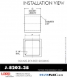RubberPartsCatalog.com - LORD Corporation Square-Bonded Bushing J-8203-35 Rubber-Parts-Catalog-Delta-Flex-LORD-Bushings-Square-Bonded-Bushings-J-8203-35
