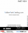 RubberPartsCatalog.com - LORD Corporation Center Bonded Mount H-3004 Rubber-Parts-Catalog-Delta-Flex-LORD-Corporation-Vibration-Control-Center-Bonded-Mounts-H-3004