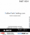 RubberPartsCatalog.com - LORD Corporation Center Bonded Mount H-5019 Rubber-Parts-Catalog-Delta-Flex-LORD-Corporation-Vibration-Control-Center-Bonded-Mounts-H-5019