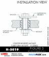 RubberPartsCatalog.com - LORD Corporation Center Bonded Mount H-5019 Rubber-Parts-Catalog-Delta-Flex-LORD-Corporation-Vibration-Control-Center-Bonded-Mounts-H-5019