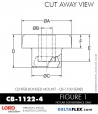 Rubber-Parts-Catalog-Delta-Flex-LORD-Corporation-Vibration-Control-Center-Bonded-Mounts-CB-1122-4