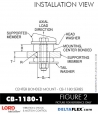RubberPartsCatalog.com - LORD Corporation Center Bonded Mount CB-1180-1 Rubber-Parts-Catalog-Delta-Flex-LORD-Corporation-Vibration-Control-Center-Bonded-Mounts-CB-1180-1