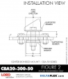 RubberPartsCatalog.com - LORD Corporation Center Bonded Mount CBA20-300-50 Rubber-Parts-Catalog-Delta-Flex-LORD-Corporation-Vibration-Control-Center-Bonded-Mounts-CBA20-300-50