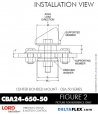 Rubber-Parts-Catalog-Delta-Flex-LORD-Corporation-Vibration-Control-Center-Bonded-Mounts-CBA24-650-50
