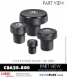 RubberPartsCatalog.com - LORD Corporation Center Bonded Mount CBA28-800 Rubber-Parts-Catalog-Delta-Flex-LORD-Corporation-Vibration-Control-Center-Bonded-Mounts-CBA28-800