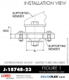 RubberPartsCatalog.com - LORD Corporation Center Bonded Mount J-18748-23 Rubber-Parts-Catalog-Delta-Flex-LORD-Corporation-Vibration-Control-Center-Bonded-Mounts-J-18748-23