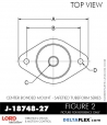 RubberPartsCatalog.com - LORD Corporation Center Bonded Mount J-18748-27 Rubber-Parts-Catalog-Delta-Flex-LORD-Corporation-Vibration-Control-Center-Bonded-Mounts-J-18748-27