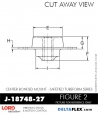 RubberPartsCatalog.com - LORD Corporation Center Bonded Mount J-18748-27 Rubber-Parts-Catalog-Delta-Flex-LORD-Corporation-Vibration-Control-Center-Bonded-Mounts-J-18748-27