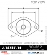 RubberPartsCatalog.com - LORD Corporation Center Bonded Mount J-18787-16 Rubber-Parts-Catalog-Delta-Flex-LORD-Corporation-Vibration-Control-Center-Bonded-Mounts-J-18787-16